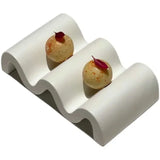 Popxstar  Ceramic White Special-shaped Tableware Western Plate Molecular Cooking Wave Plate French-style Dessert Sushi Plate Tableware