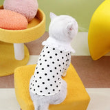 Pet Supplies Cute Dog Polka Dot Vest Soft Fashion Dog Clothes Breathable Thin Design Pet Summer Skirt For Puppy Kittens