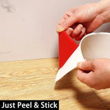 Popxstar Flexible Baseboard Molding Trim, 4 Inch Self-Adhesive Vinyl Wall Base, Peel and Stick Cove Base, Rubber Wall Base