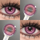 Popxstar  1 Pair Pink Cosplay Contact Lenses for Eyes Lenses Anime Lenses Anime Accessories Lenses Purple Lenses Red Lens