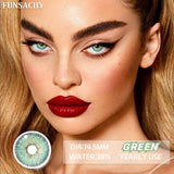 Popxstar  1 Pair Colored Contact Lenses for Eyes Green Beauty Pupils Brown Fashion Lenses High Quality Blue Eye Contacts Yearly