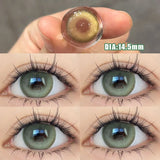 Popxstar  1Pair Color Contact Lens Pupils Nature High Quality Myopic Blue Black Eyes - 0.00 to- 8.00 Diopter Lenses Fast Shipping