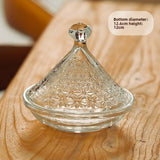Popxstar  Coffee shop tasting plate, commercial cake display plate with lid, glass tasting dessert, creative bread, glass cover