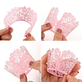 Popxstar 50 Pcs Laser Cut Hollow Cupcake Wrappers Baby Shower Muffin Cupcake Baking Cups Wedding Birthday Party Cake Decoration