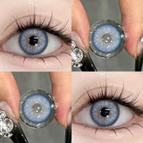 1pair Color Contact Lenses for Eyes Blue Purple with diopters Beauty Natural Pupils New Style Lens Contacts Fast Shipping