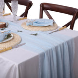 Popxstar Gauze Cotton Wedding Table Runner,Retro Rust Burr Texture Dining Napkins gift Kitchen Table Decor table runners