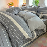 Small fresh pastoral cotton printing four-piece series bed sheet family student dormitory four-piece set