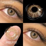 Popxstar  1 pair Gray Colorcon Contact Lenses for Eyes Beautiful Lenses Cosmetics Pupil Blue Lens Big Eyes Contacts Lens Yearly