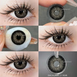 Popxstar  Korean Lenses Color Contact Lenses for Eyes 1pair Natural Colorcon Eye Lens Blue Green Eye Lens Beautiful Pupil Yearly