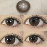 2pcs Yearly Contact Lenses Prescription Myopic Glasses on the Eye Using Lenses Comic Eye Black Natural Lenses Fast Shipping