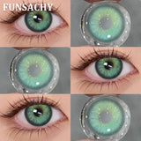 2pcs IKEREL Series Color Contact Lenses for Eyes Fashion Beautiful Lenses Eye Makeup Brown Color Lens Gray Pupil Yearly