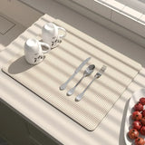 Popxstar Absorbent Tablecloth for Kitchen, Drying Mat, Kitchenware, Diatom Mud Pad, Coffee Machine Table Cloth, Kitchen Accessories