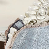 Minimalist Ruffled Edge Cushion Household Solid Color Stool Dust Cover Four Seasons Universal Anti Slip Chair Cushion Back Mat