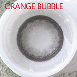 Popxstar 14.50mm Soft Contacts Lenses with Power for Eye Colors Dolly Eyewear Accessories линзы для глаз цветные Orange Bubble