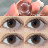 Popxstar  1 Pair High Quality Color Contact Lenses with Diopter Myopia Eyes Contacts Lens Beauty Pupil Makeup Yearly Fast Shipping