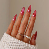 Popxstar  24pcs Round Fake Nails Cat Eye Glitter Press on Nail Full Cover Wearable Artificial Nail Tips for Girls Gifts Free Shipping