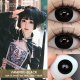 Popxstar  1Pair Cosplay Colored Contact Lenses for Eyes Halloween Lenses Red Eye Contacts Black Lenses Yearly Anime Cosplay Lens