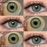 1pair/2pcs Blue Contact Lenses Color Contacts for Eyes Brown Eye Lenses Gray Lenses Yearly Cosmetic Makeup Eye Contacts