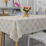 PVC Printed Square Tablecloth Waterproof Oil Resistant Washable Table Cloth Home Minimalist Dining Table Coffee Tables Cover