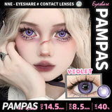 Popxstar Anime Red Cosplay Colored Contact Lenses for Eyes 2Pcs Colored Contact Lenses Yearly Halloween Lens Purple Eye Lenses