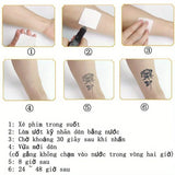Popxstar  1 Sheet Herbal Finger Tattoo Sticker Waterproof and Long-lasting Temporary Tattoo