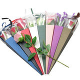 Popxstar Flower Bags Bouquet Gift Box Wrapping Paper Rose Bag Single Packaging For Florist Arrangement Floral Packing Cone Valentines