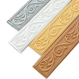 Popxstar 3D Wall Trim Line Skirting Sticker Self-Adhesive Vinyl Wall Trim Sticker 230*5*0.4cm Household Waterproof Baseboard Wall-paper