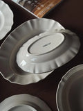 Popxstar  Camus Say Classic Medieval Sle Dert And Main Course Plate Sal Plate Cerc Pure Color French Sle Dining Utensils