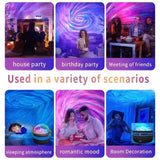 Popxstar LED Galaxy Projector Light Colorful Galaxy Sky Projector Bedroom Night Light Kids Room Decoration Christmas Party Decoration