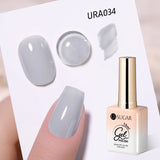 popxstar UR SUGAR 15ml Jelly Milky White Translucent Color Gel Polish Semi Permanent UV Gel Nail Art Soak Off Gel Varnish Latest Fashion