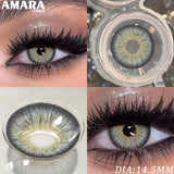Popxstar  1 Pair Fashion Color Contact Lenses for Eyes Brown Lenses Colorcon Blue Lenses Yearly Beautiful Grey Eye Pupils Lens