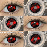 Popxstar  Halloween cosplay color contact lenses for eyes black/red/white Anime Accessories colorful fashion lenses