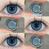 Popxstar 2pcs/pair Cyber Series Halloween Colored Contact Lenses for Makeup Eyes Big Pupils Red Contact Lenses Brown Lens Myopia