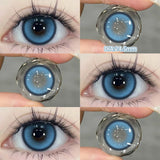 Popxstar  2pcs/pair Cyber Series Halloween Colored Contact Lenses for Makeup Eyes Big Pupils Red Contact Lenses Brown Lens Myopia