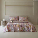 Luxury 100% Lyocell Floral Pattern Summer Blanket Set or 1Pcs Natural Eucalypthus Fabric Cooling Quilt Silk Filling Comforter