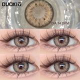 Popxstar  1Pair Yearly Contact Lenses Colorld Lenses With diopters Beauty Pupil Grey High Quality Lenses Brown Makeup Fast Shipping