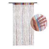 Popxstar 100x200cm Shiny Tassel-Line Curtain Living Room String Blackout Curtain Window Door Divider Drape Living Room Valance Home Decor