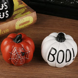 Popxstar Halloween Ornaments Resin Thanksgiving Pumpkin Set, Fall Pumpkin Fall Thanksgiving Harvest Home Decorations