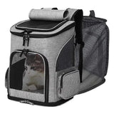 Cat Bag Outdoor Portable Cat Backpack, Foldable Small Dog And Cat Outdoor Bag Expandable Double Shoulder Pet Backpack