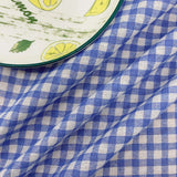 Blue White Plaid Ruffle Tablecloth Cotton Linen Dining Table Cover for Kitchen Party Wedding Home Decor Rectangular Table Cloth