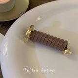 Popxstar Japanese Fashion Style Spiral Hair Tie Metal Tpu Hair Ties for Girls and Women Hair Accessories