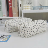 Popxstar Cute Multifunctional Floral Pen Bag Student Cartoon Stationery Bag Large Capacity Pencil Case Stationery Organizer School Office