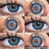 1Pair Natural Colored Contact Lenses Gray Beauty Pupils Brown Lens Fashion Blue Contacts Yearly Green Eye Color Lenses
