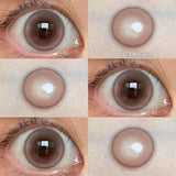 Popxstar Pink Eye Color Lenses Myopia Color Contact Lenses for Eyes 2pcs/pair Natural Lenses Pupils Brown Blue Grey Fashion Lens