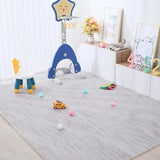 Popxstar Wood Pattern Flooring Square Puzzle Living Room Rug Waterproof and Non-slip Stitching Mat Baby Sports Play Mat Decorative Carpet