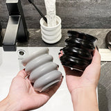 Popxstar  Creativity Circle Gargle Cup Ceramics Toothbrush Holder Minimalist Couple's Cup Home Bathroom Supplies Bathroom Accessories Gift