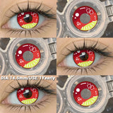 Popxstar  Halloween cosplay color contact lenses for eyes black/red/white Anime Accessories colorful fashion lenses