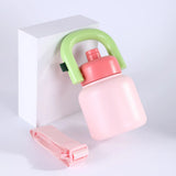 Dopamine Hand-held Kettle 316 Stainless Steel Children's Insulated Cup with Straw Large Capacity Cartoon Big-bellied Cup