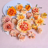 Popxstar Multicolor Mixed Artificial Flowers Silk Rose Fake Flowers for Home Decor Wedding Decoration DIY Craft Garland Bouquet Accessory