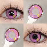 Popxstar  Anime Cosplay Colored Contact Lenses  Red Lens Blue Pupils Halloween MakeUp Beauty Women Cosplay Colorful Lenses